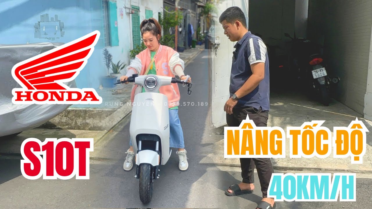 Vợ chồng chị khách chốt Honda S10T bản 40km/h về Bình Chánh