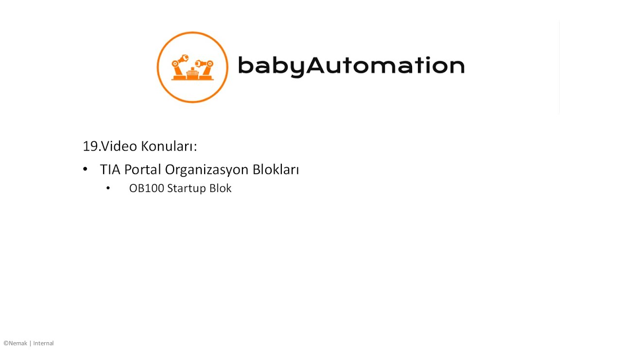 TIA Portal: OB100 - Startup Func. - Startup'ları Sayma ve Saklama | Counting and Storing Startups