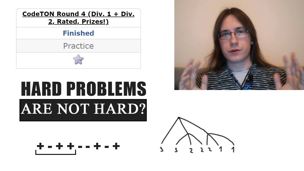 CodeTON Round 4 (Div. 1 + Div. 2) problems F and G (video editorial)