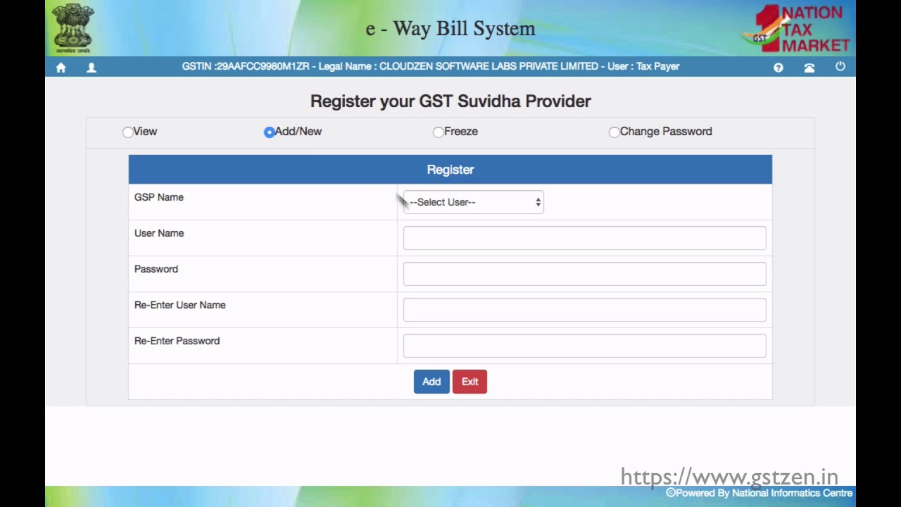 GSTZen - Enable API access in E-Way Bill portal