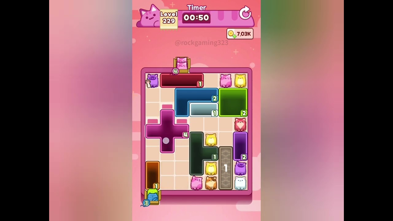 Drop the Cat! Level 229 Walkthrough