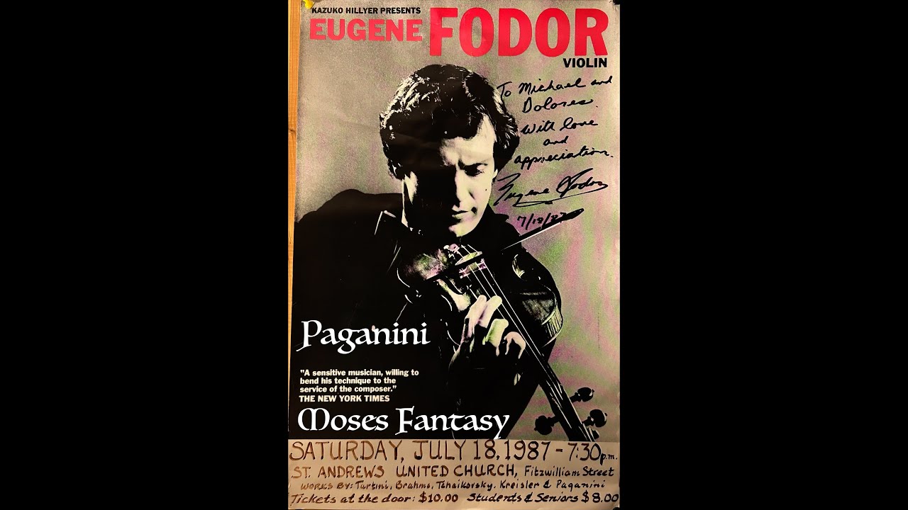 Very RARE - Eugene Fodor - Paganini: Moses Fantasy