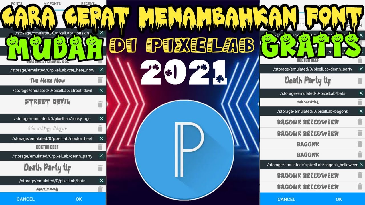 Cara Cepat Menambahkan Font di Aplikasi Pixelab 2021