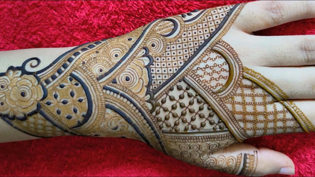 Back hand gorgeous mehndi design | Latest mehndi design | Unique floral henna design | mehndi design