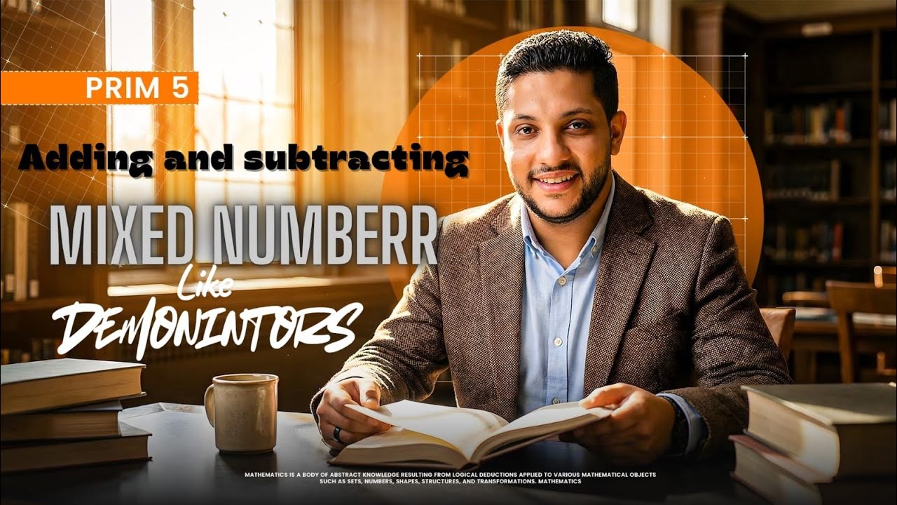 Adding and subtracting mixed numbers with like Denominators lesson 1,2 primary 5
