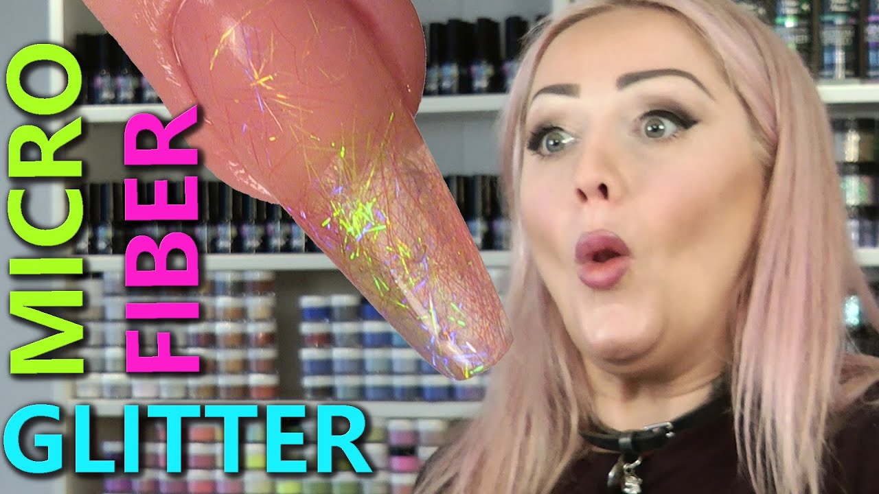How to Use Micro Fiber Glitter on a Clear Nail