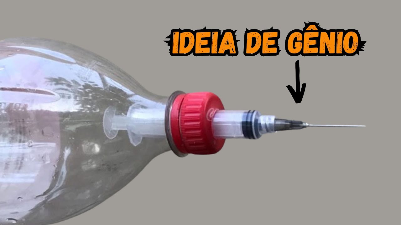 É SÓ COLOCAR A SERINGA NA GARRAFA PET. VOCÊ VAI FICAR SURPRESO COM O RES…