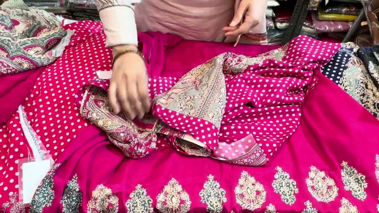 Premium party wear new collection !! Pure kora silk(9896153056)(12/2/25)Raas crepe Pakistani suits 💥