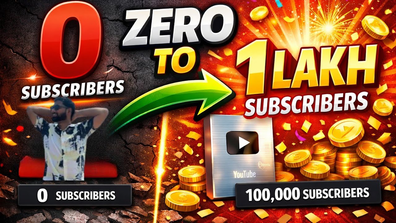 0 to 1 lakh subscribers  journey finally on youtube