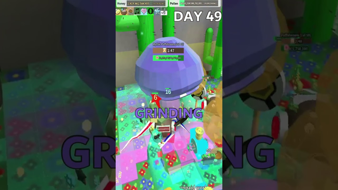 Я играл в Bee Swarm Simulator 1200 часов #beeswarmsimulator #roblox #beesmas #50dayschallenge