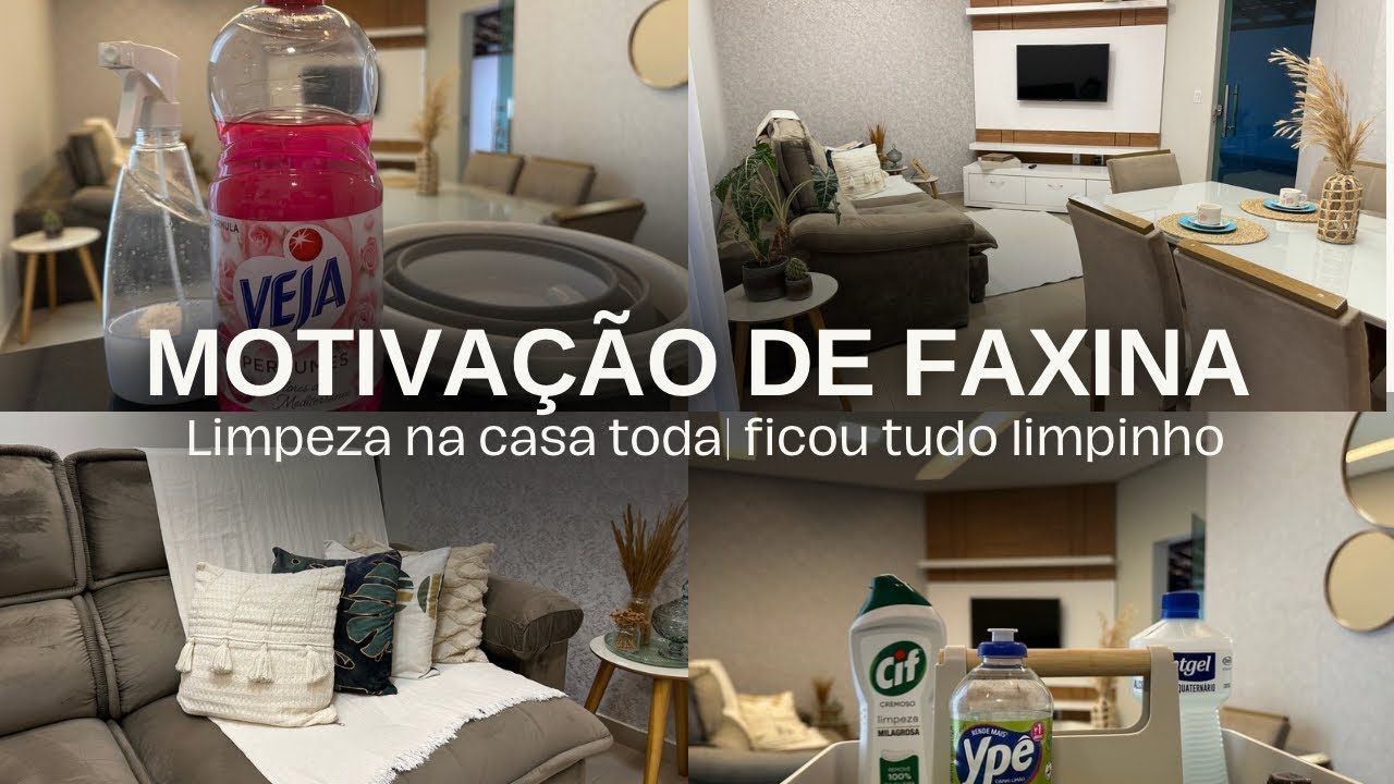 MOTIVA&Ccedil;&Atilde;O DE FAXINA ✨| 5 horas de LIMPEZA em alguns minutos.