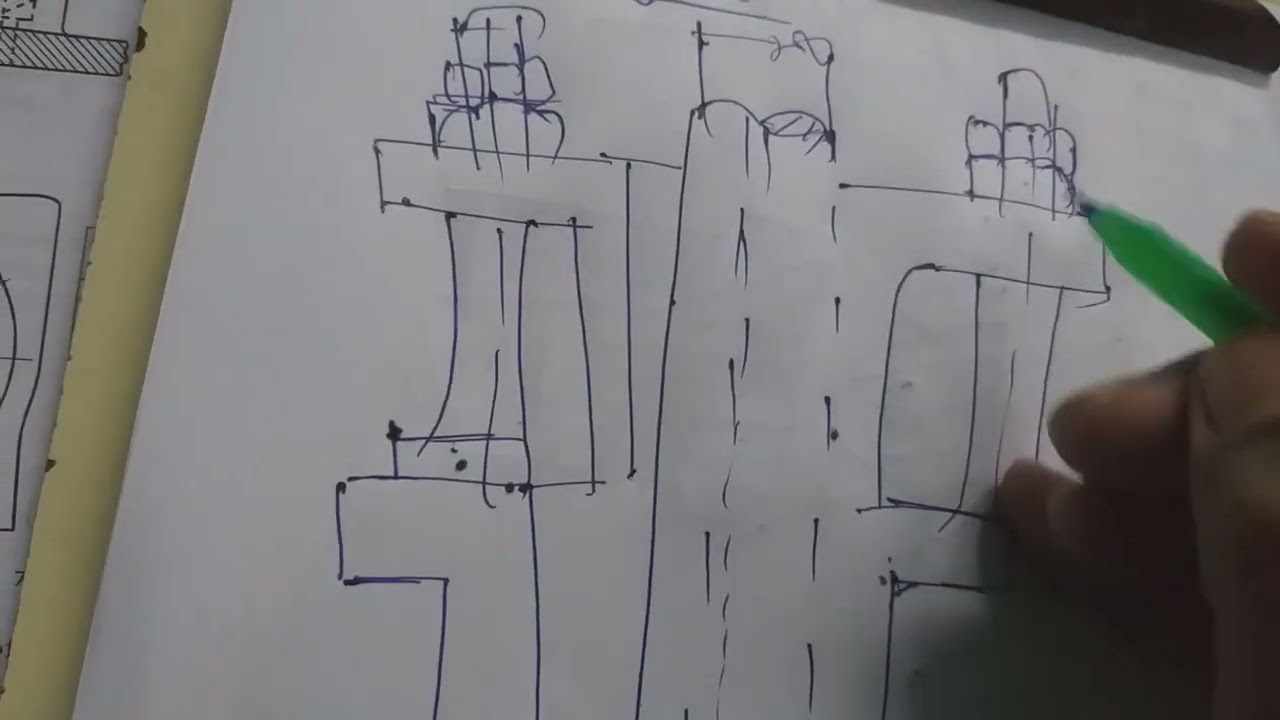 MACHINE DRAWING  STUFFING BOX ASSEMBLING