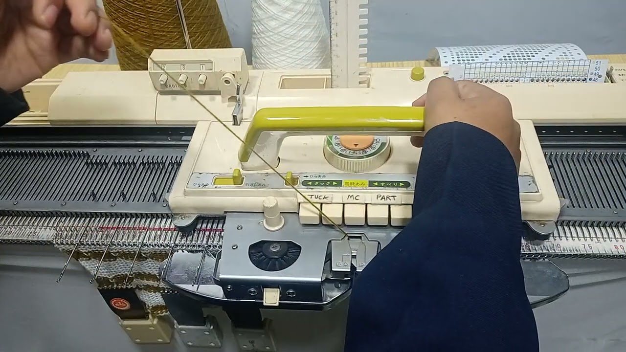 TEJIDO MOTIVO 2 COLORES SIN TARJETA - MÁQUINA TRICOTOSA