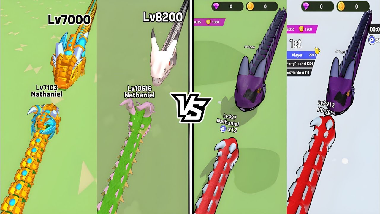 Snake Clash 🐍 VS Snake Hero ⚔️ Epic Arena Battle Gameplay!