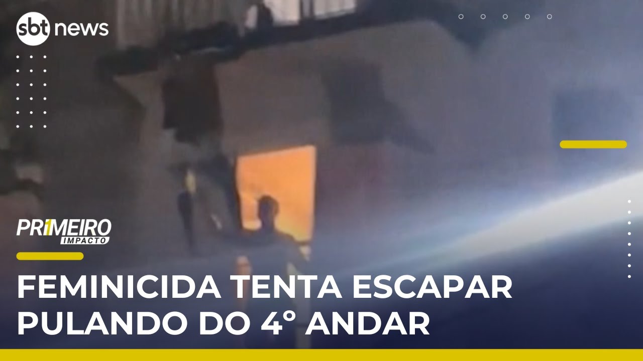 Autor de feminicídio tenta fugir após matar mulher e se finge de morto | #PrimeiroImpacto