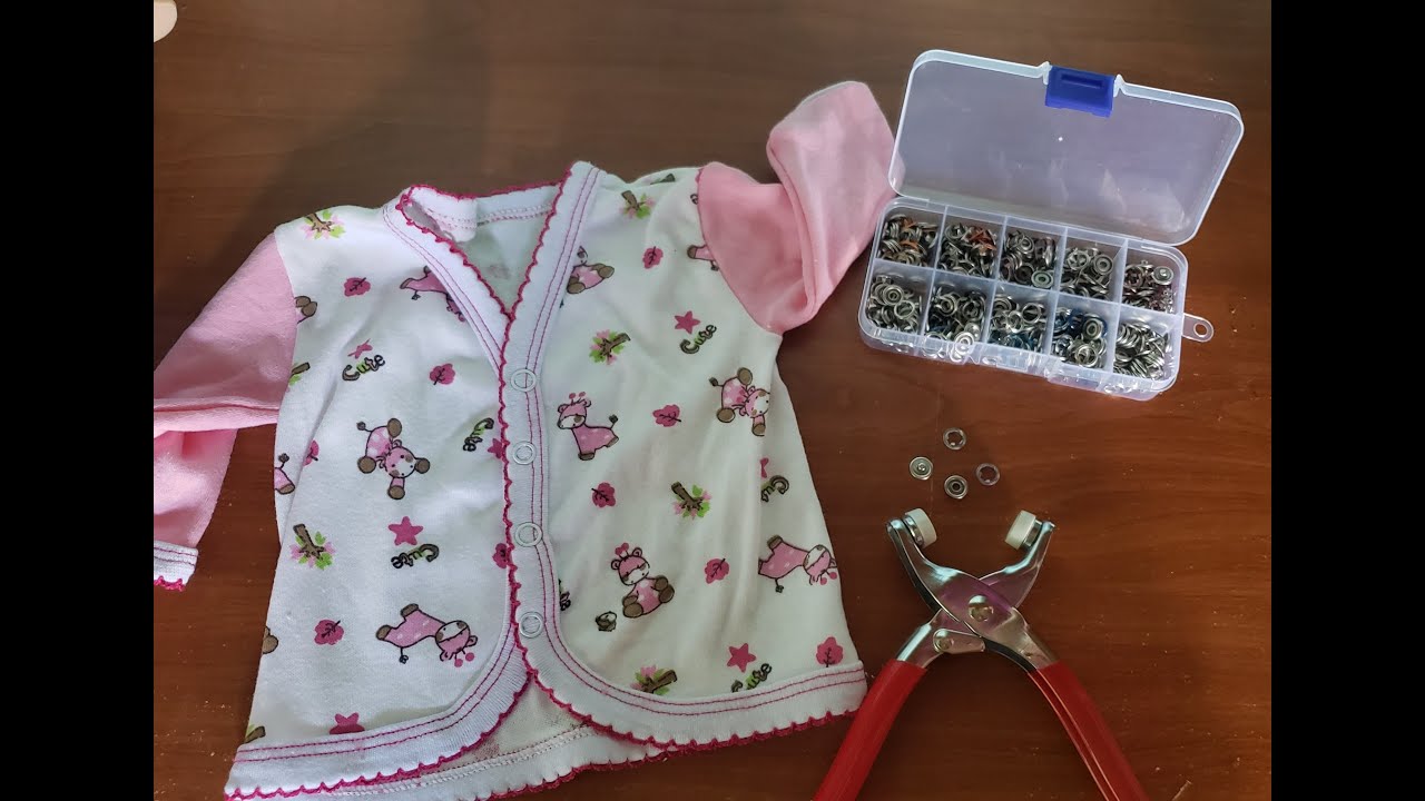 Cómo utilizar las pinzas de botones de presión metálicos!!!