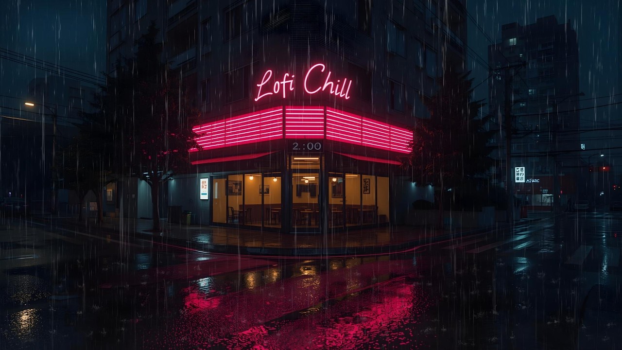 Midnight Rain Anime ☔ Cozy Lofi Chill for Peaceful Sleep