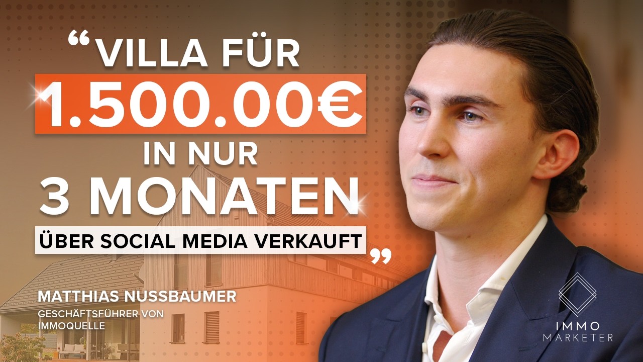 1.500.000 € Villa in nur 3 Monaten verkauft - Makler teilt Erfahrungen mit Immo-Marketer