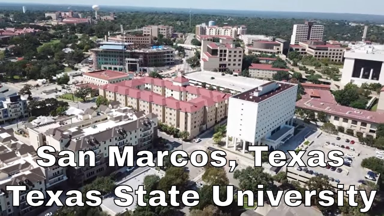 Drone San Marcos, Texas | Texas State University | San Marcos River