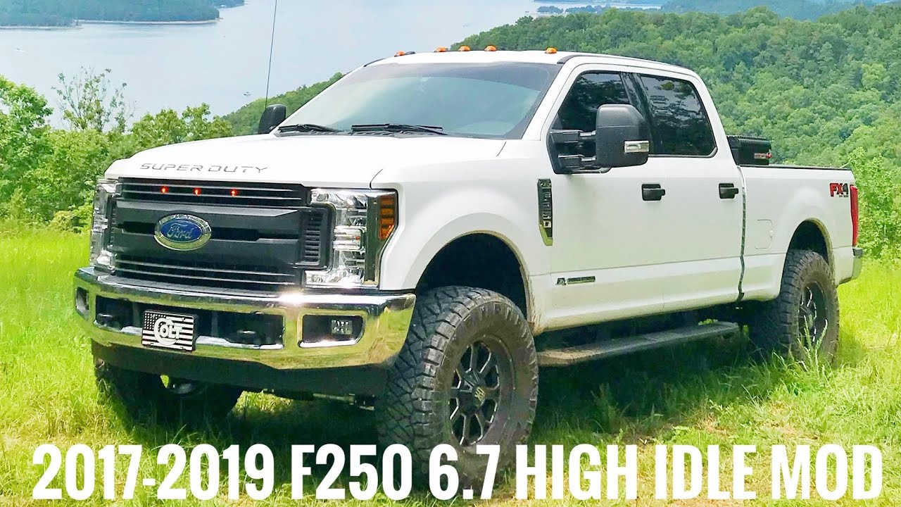 2017-2018-2019 Ford F-250 6.7 Дизель Высокие обороты холостого хода с апгрейдами.