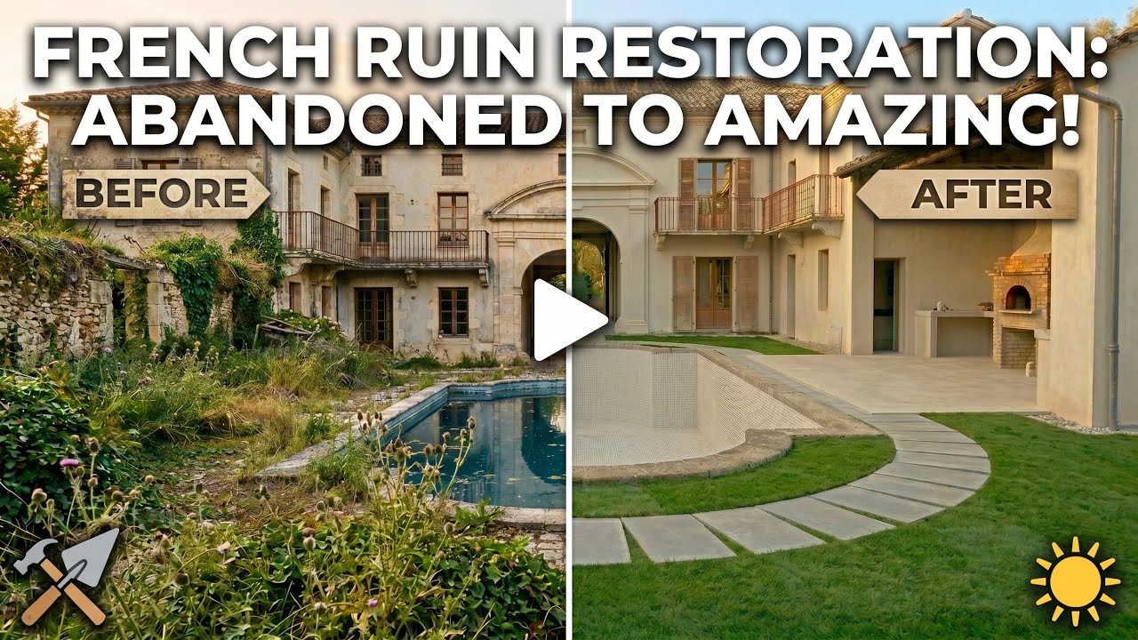 French Ruin Restoration: Abandoned House to Luxury Dream 🏡✨