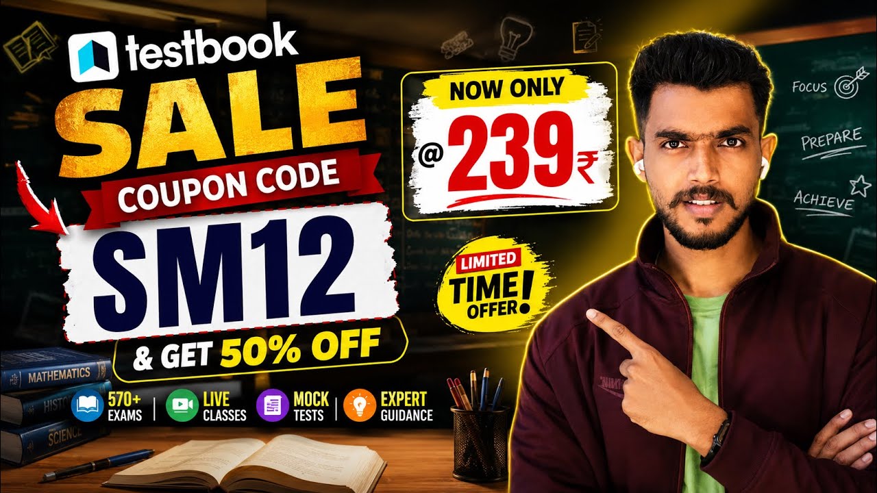Testbook Coupon Code 50 Off | Testbook Pass Pro Purchase Process | Testbook Sale 2026