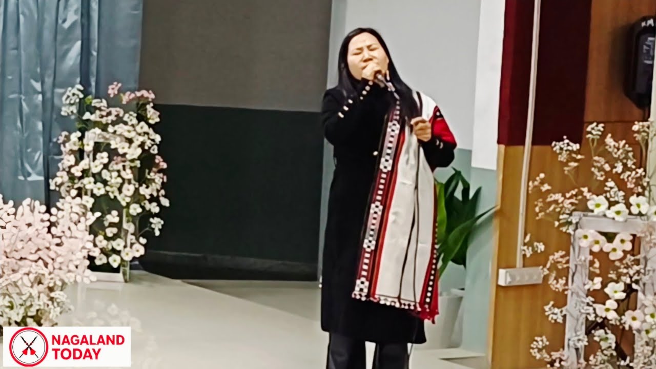 Athe Rhi Presents Special Song at Kohima Press Club Silver Jubilee Celebration