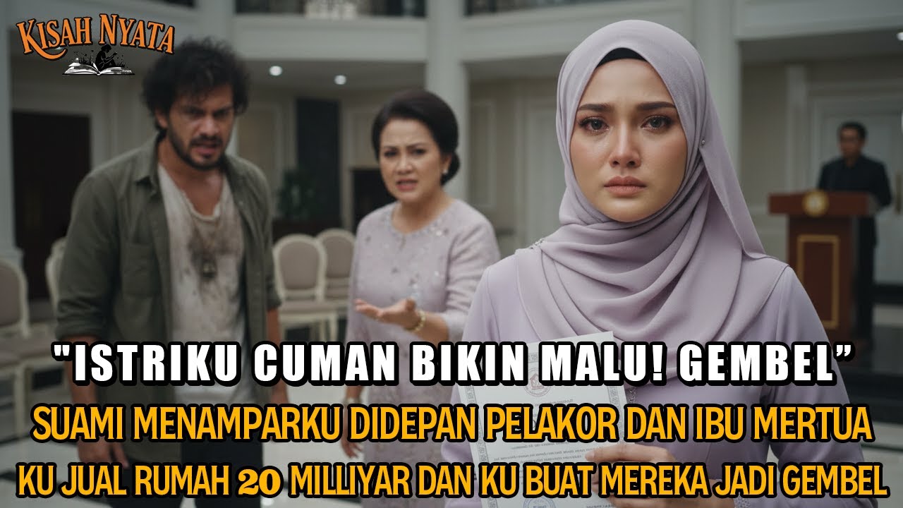 DITAMPAR SUAMI DI DEPAN GUNDIK & MERTUA, ISTRI JUAL RUMAH 20 M! SUAMI JADI GEMBEL