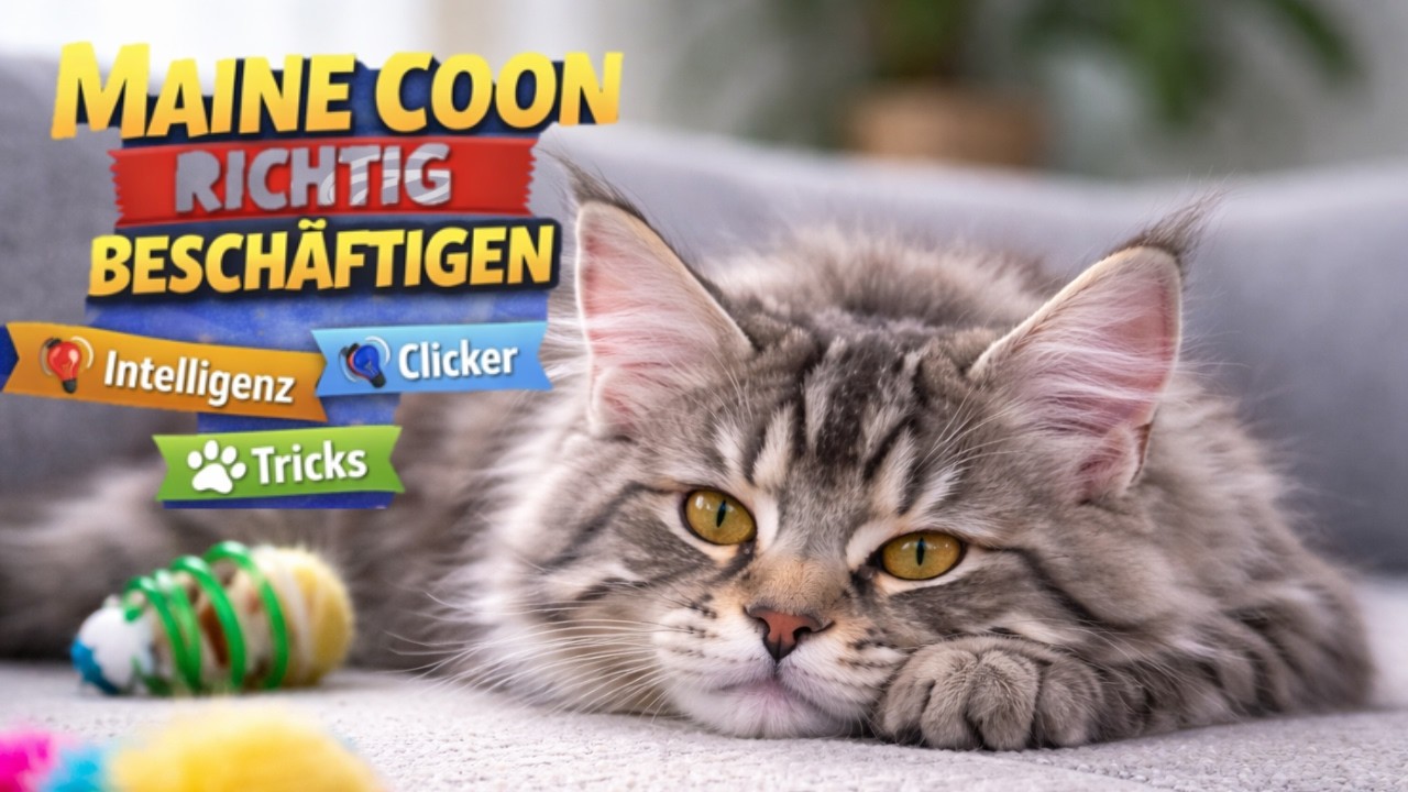 Wie beschäftigt man eine Maine Coon richtig? | Intelligenzspielzeug, Clicker & Alltagstricks