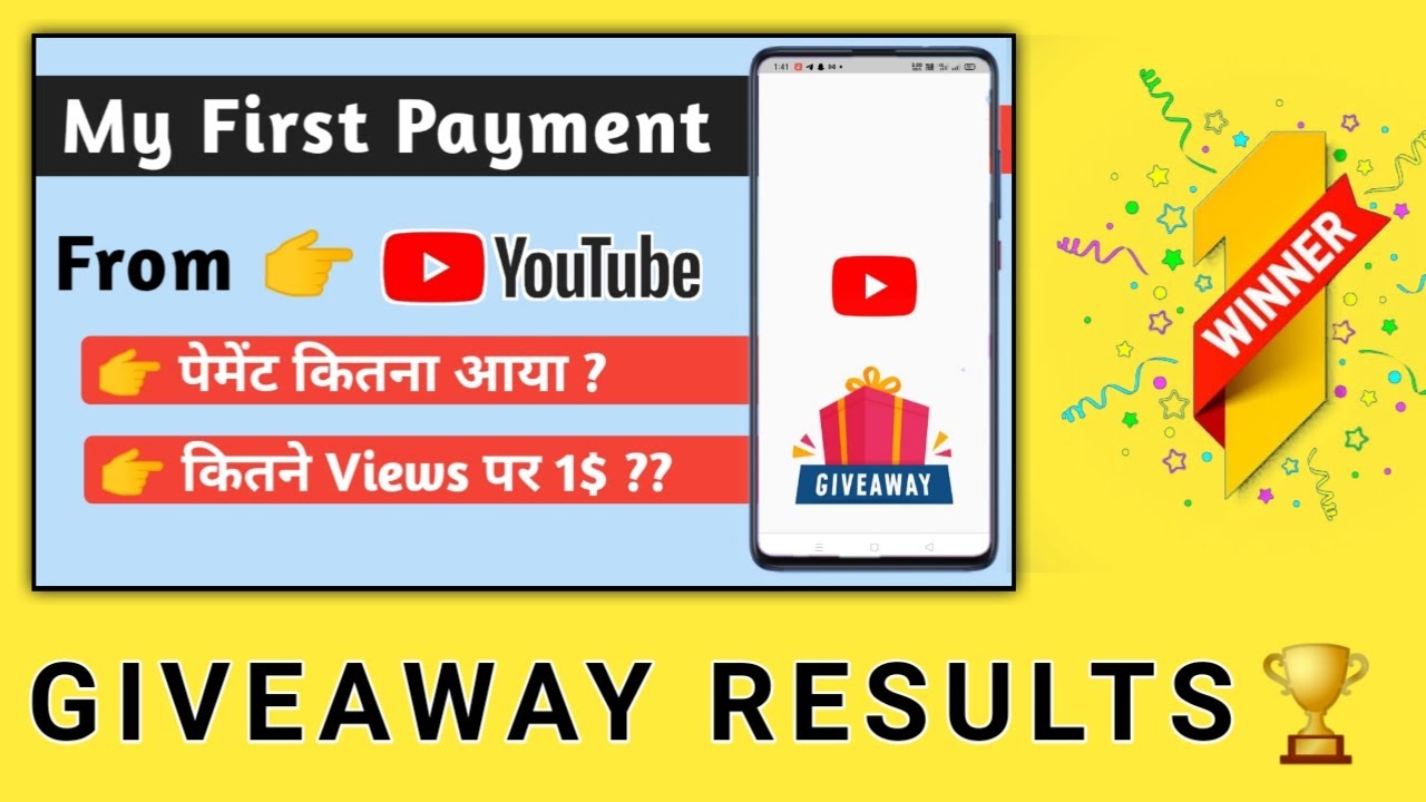 Giveaway Result 🏆 | YouTube First Payment | Mr. Smart Technical