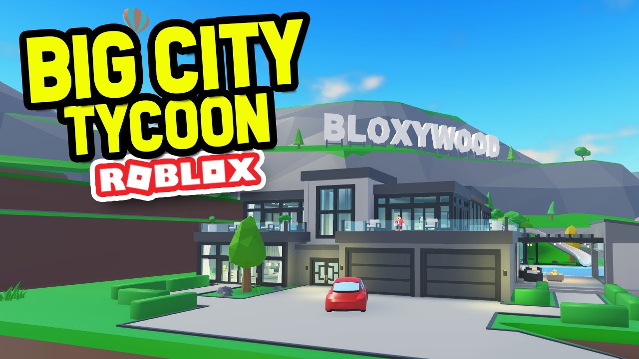 Building a HUGE MANSION in ROBLOX BIG CITY TYCOON