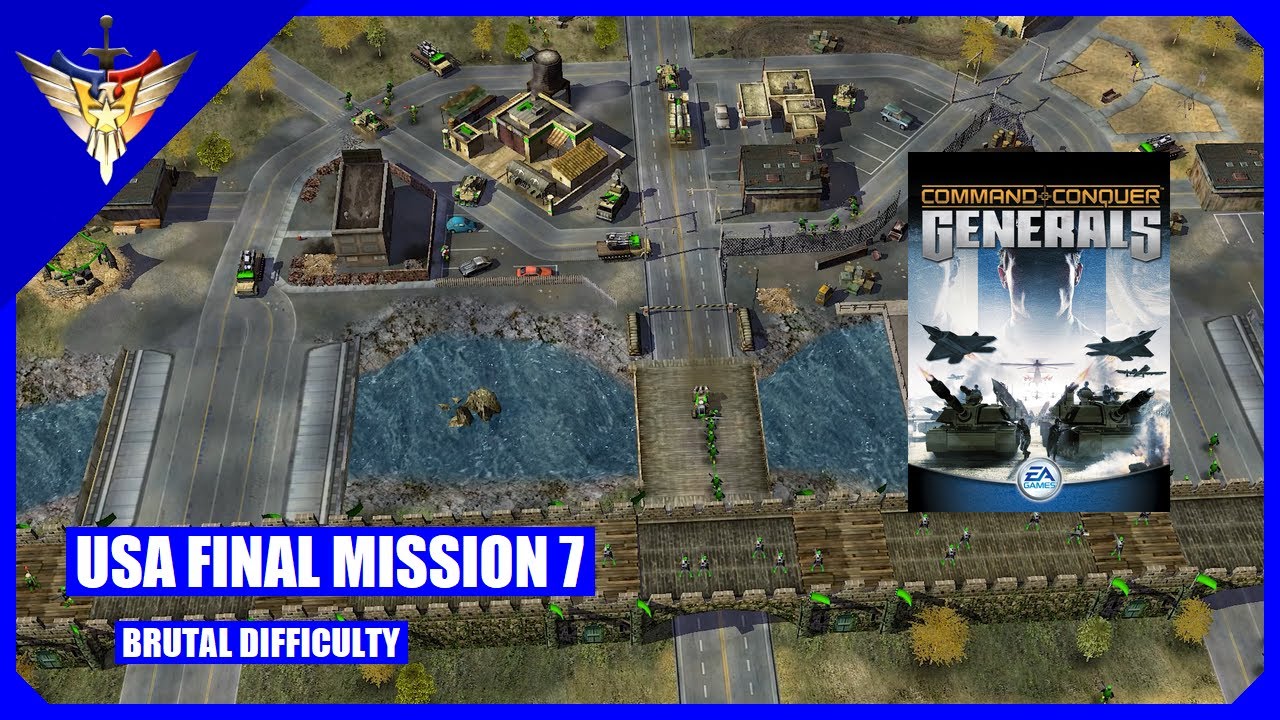 C&C: Generals - USA Final Mission 7 - Last Call [Brutal / Patch 1.08] 4K