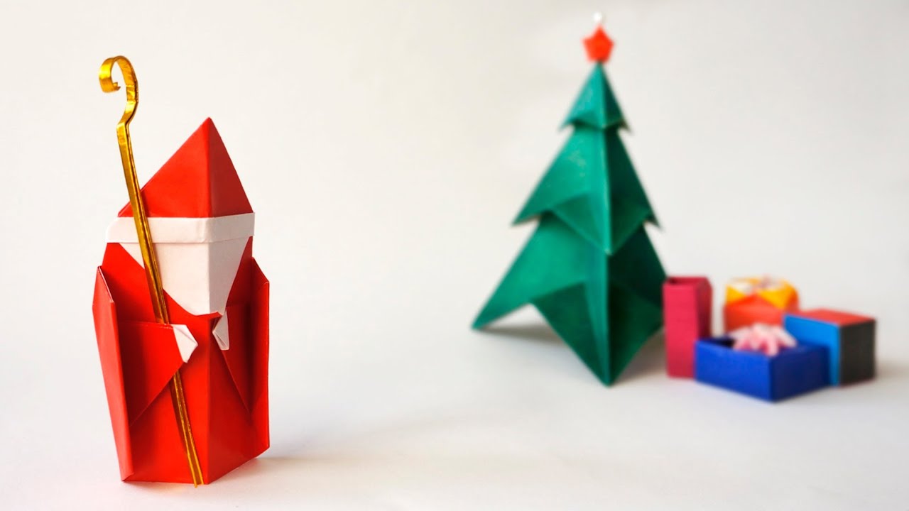 Origami for Christmas :: Santa Claus ::Saint Nicholas :: Papá Noel