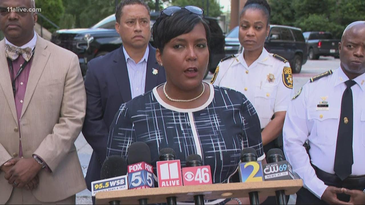 Atlanta Mayor Keisha Lance Bottoms says officers were ambushed when officer was shot near Peachtree