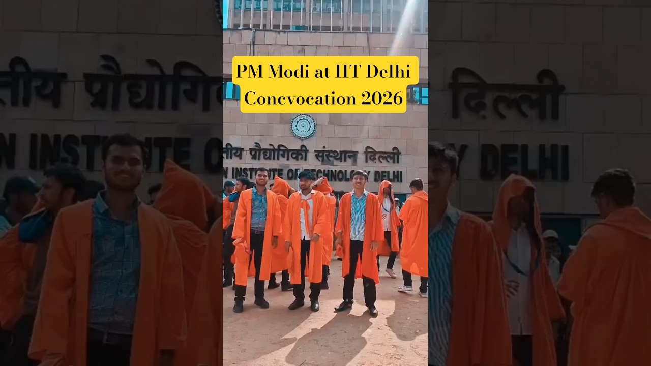 PM Modi at IIT Delhi Convocation 2026 🇮🇳🎓 #iitdelhi #modi_iitd