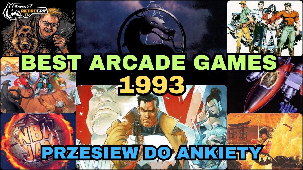 Borsuk Retro Gry TV: AUTOMATY ARCADE -Najlepsze Gry 1993 Roku / Best Arcade Games 1993 #3 + UNBOXING