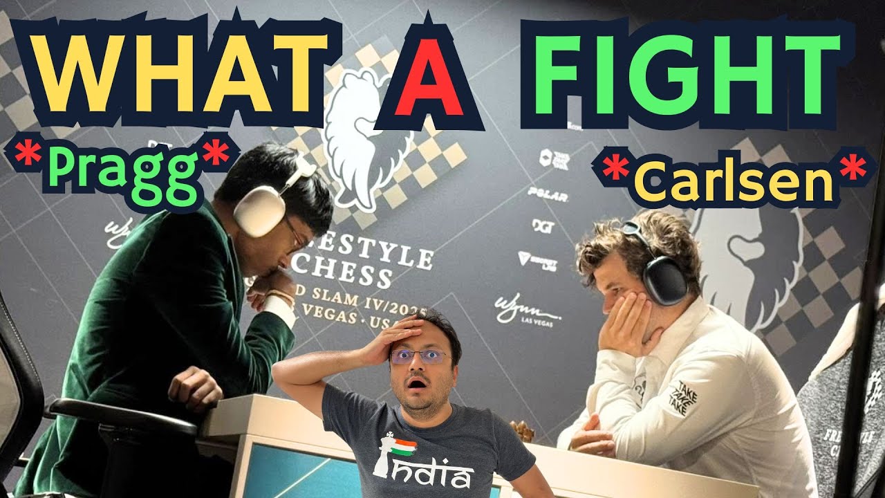 A stunning victory | Praggnanandhaa vs Magnus Carlsen | Freestyle Chess 2025 Las Vegas