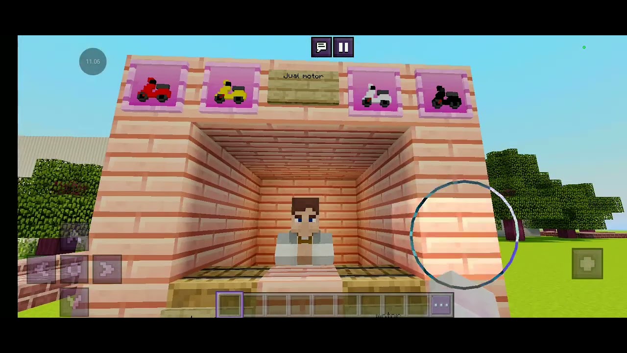 Main minecraft lagillmembuat drama pertama sekolah😄🤩