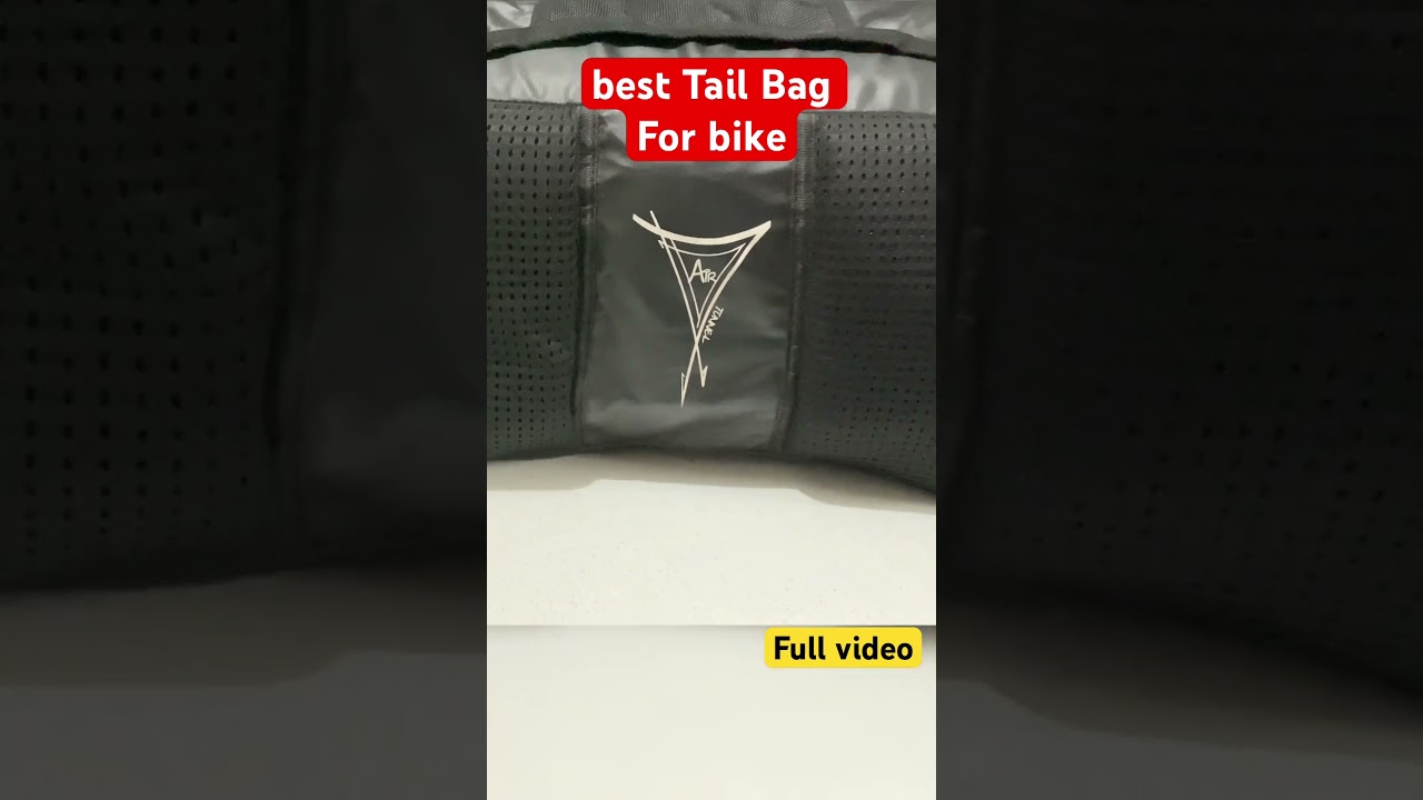 Best tail bag for bike by solace #tailbag #solace #ridinggear #travel #riders