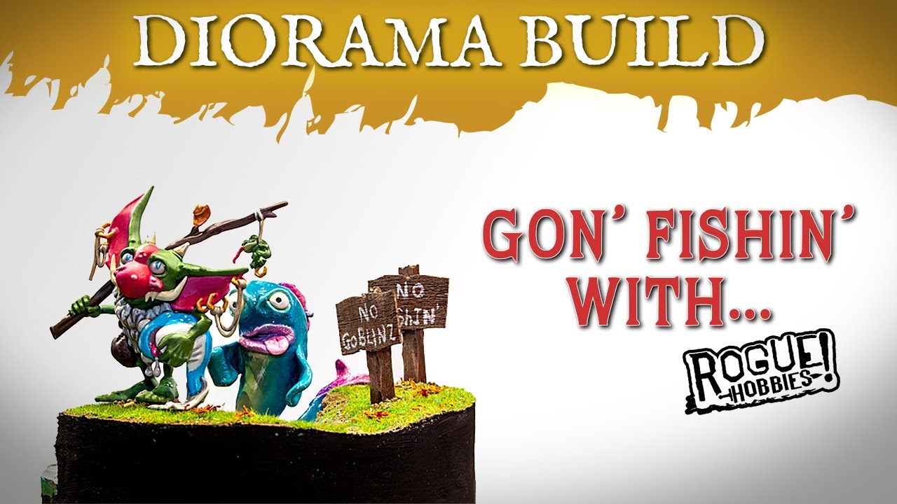 Gone Fishing Diorama - A Rascal Town Goblin Gets Caught