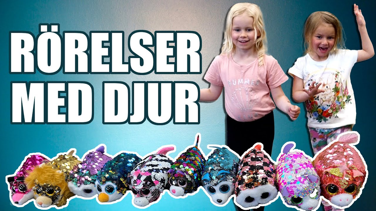 Clara & Astrid gör spännande rörelser med glittriga djur [2-6 ÅR]