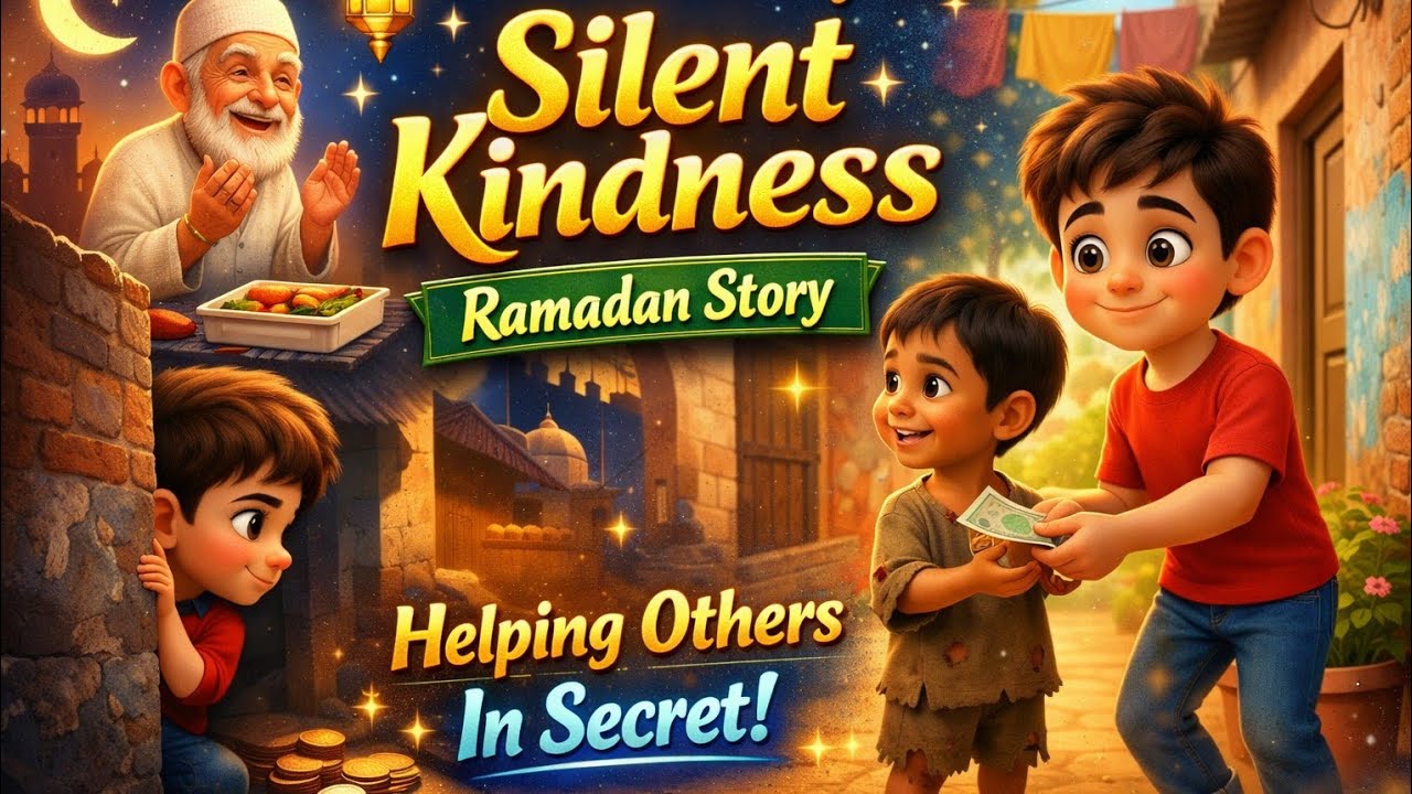 Moral story of ramzan. Silent kindness. Helping others. Islamic story. #ai #cartoon #fypviral 