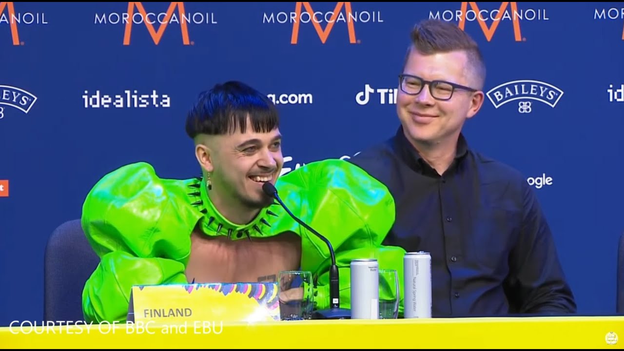 🇫🇮 Käärija at the Press Conference (First Semi Final Qualifiers)