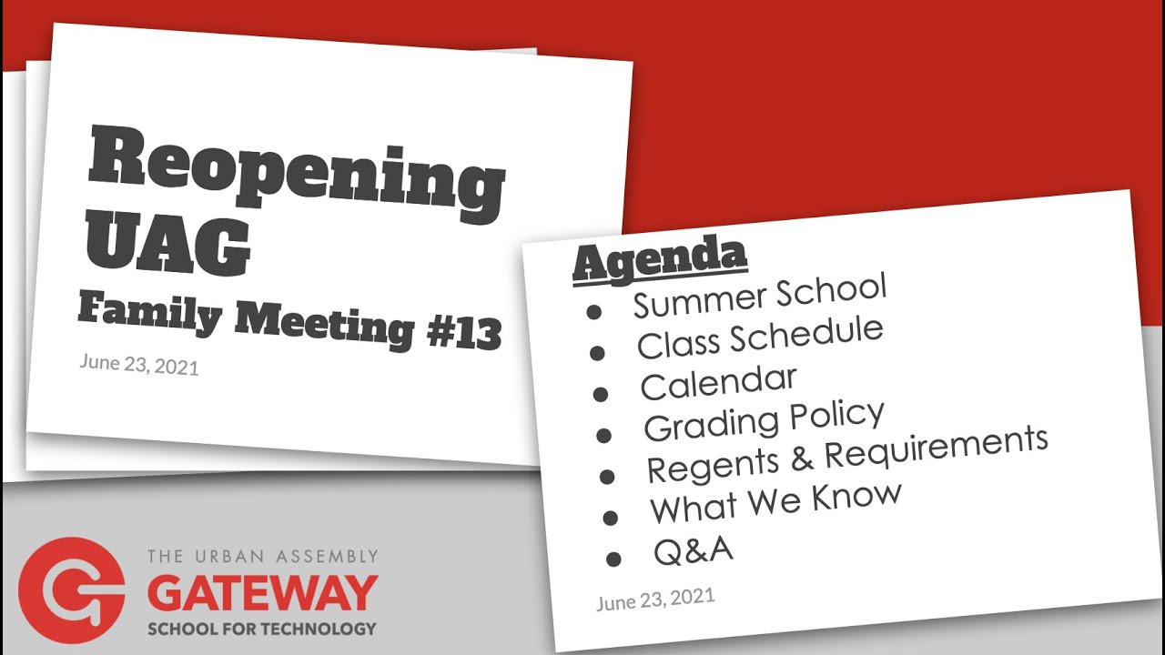UAG Family Meeting #13
