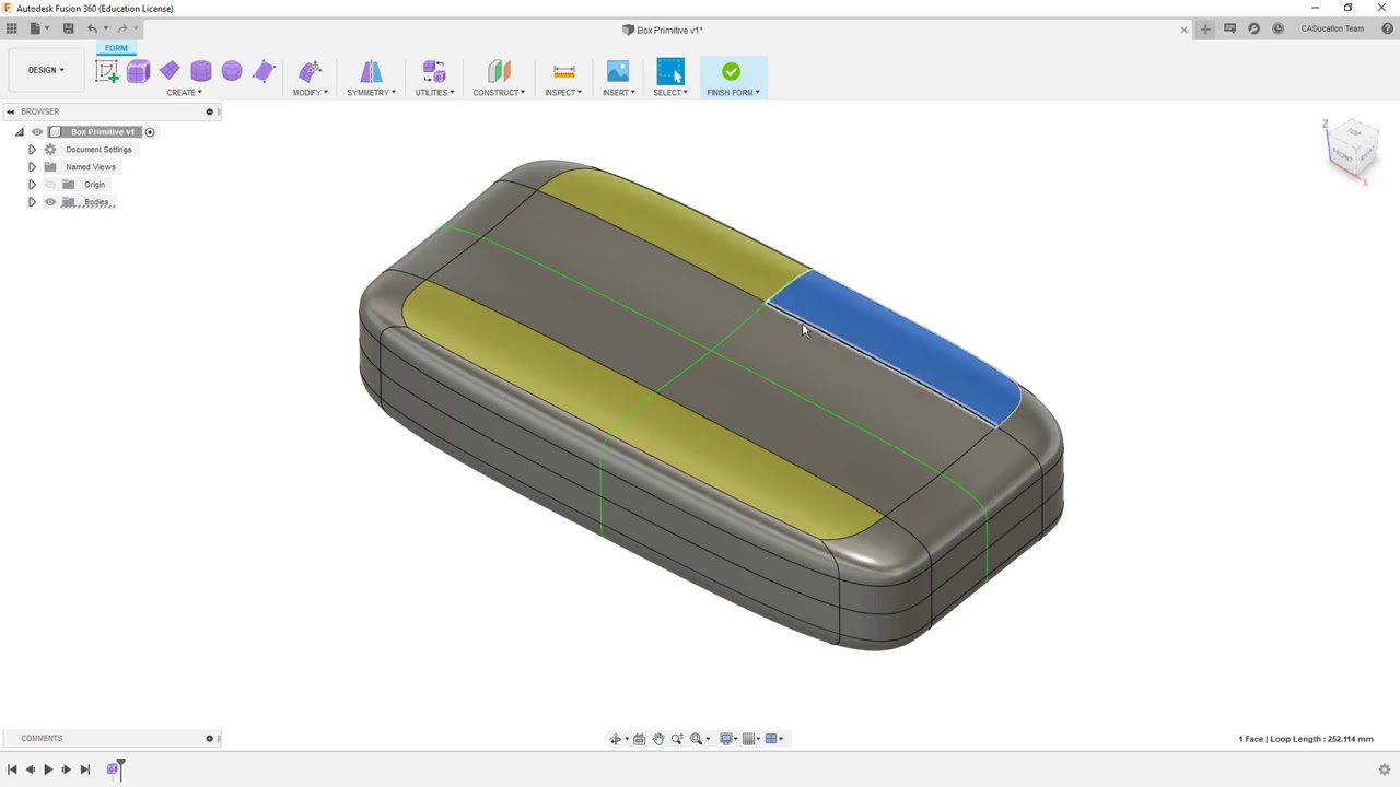 Adding or removing symmetry - Modeling and Design for Mechanical Engineers with Autodesk Fusion 360