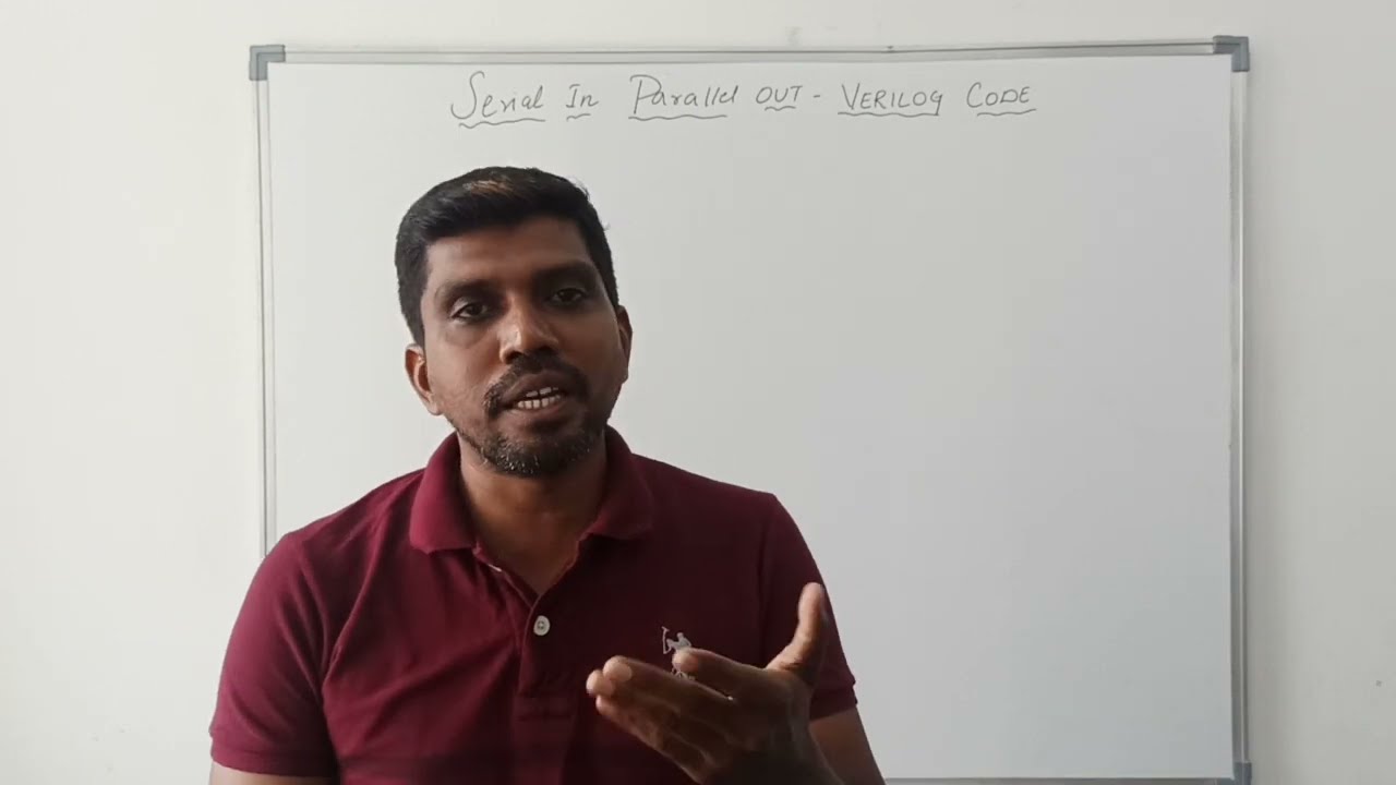 Как написать код Verilog HDL для сдвигового регистра SIPO? || S Vijay Murugan || Learn Thought