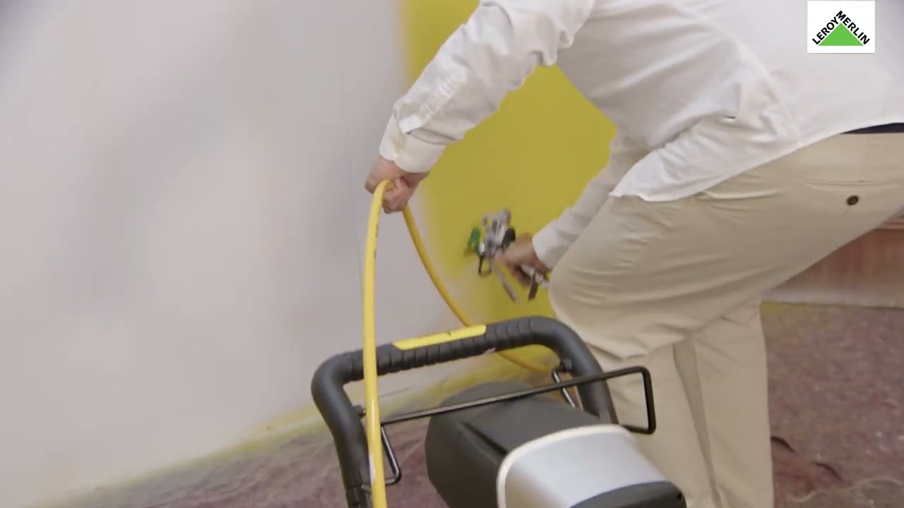 Pinto usando o sistema Airless, com a Wagner - Demonstração de Produto | LEROY MERLIN