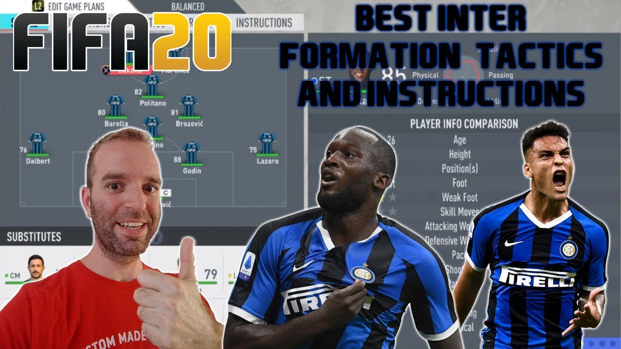 BEST INTER Formation, Tactics and Instructions - FIFA 20 TUTORIAL