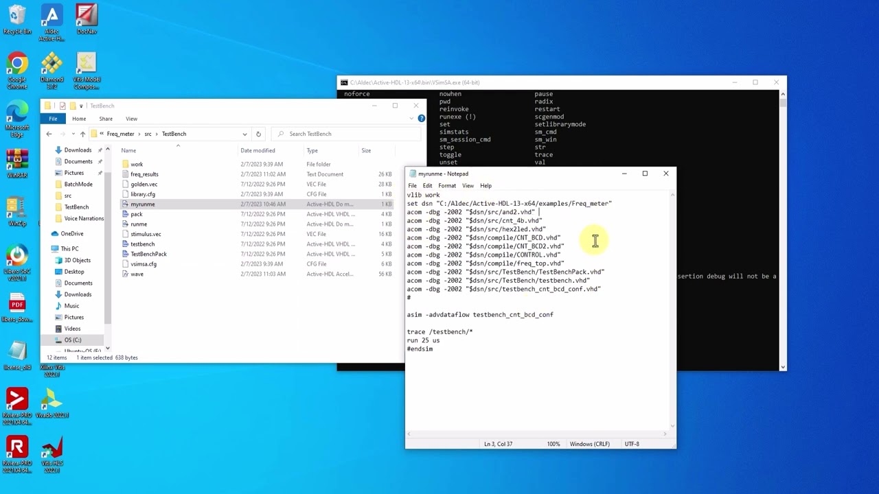 1.11 - Active-HDL&trade; (v13) Basics: Running Active-HDL in Batch Mode Using vSimSA