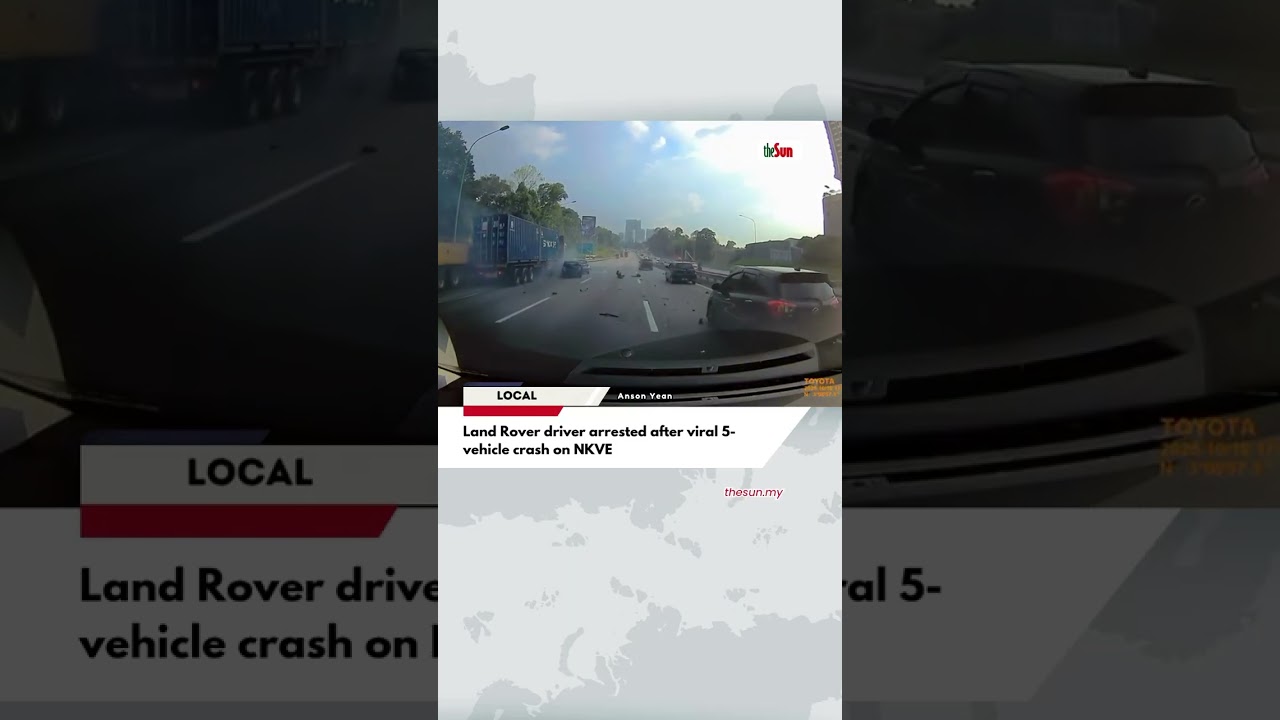 Land Rover driver arrested after viral 5-vehicle crash on NKVE